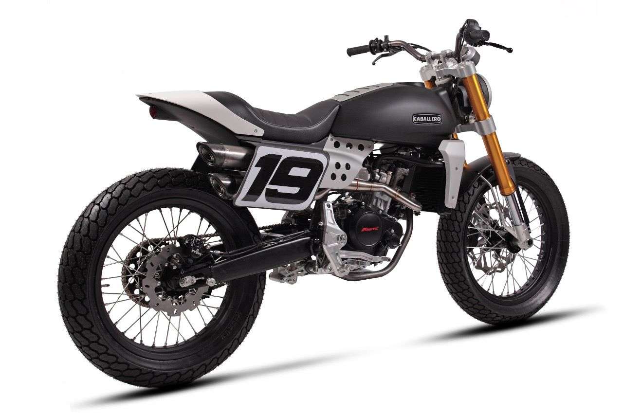 Die neue Caballero, hier mit 125 ccm als Flat Tracker
