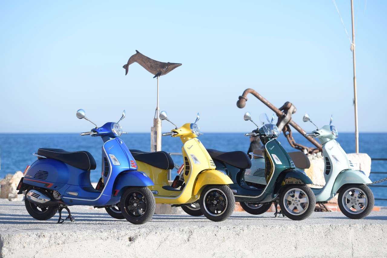 Die Modellfamilie (von vorne nach hinten). Supersport, Sport, Touring und das Basismodell. Die SuperTech soll im Mai 2019 folgen.