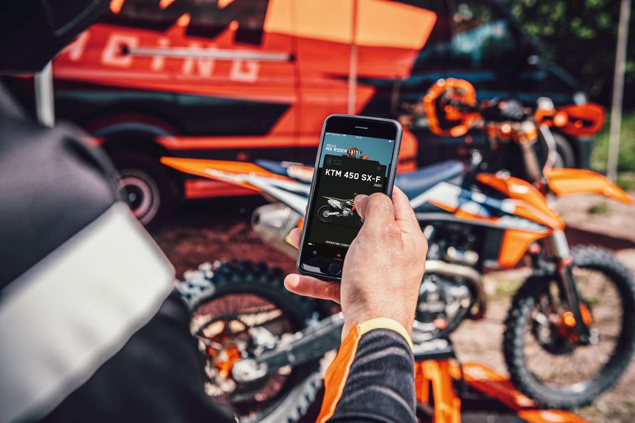 myKTM App für SX-F-Modelle