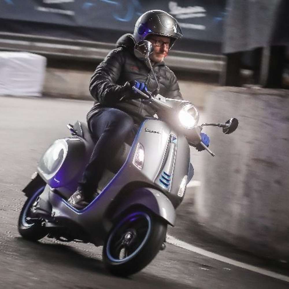 Vespa Elettrica erste Testfahrt