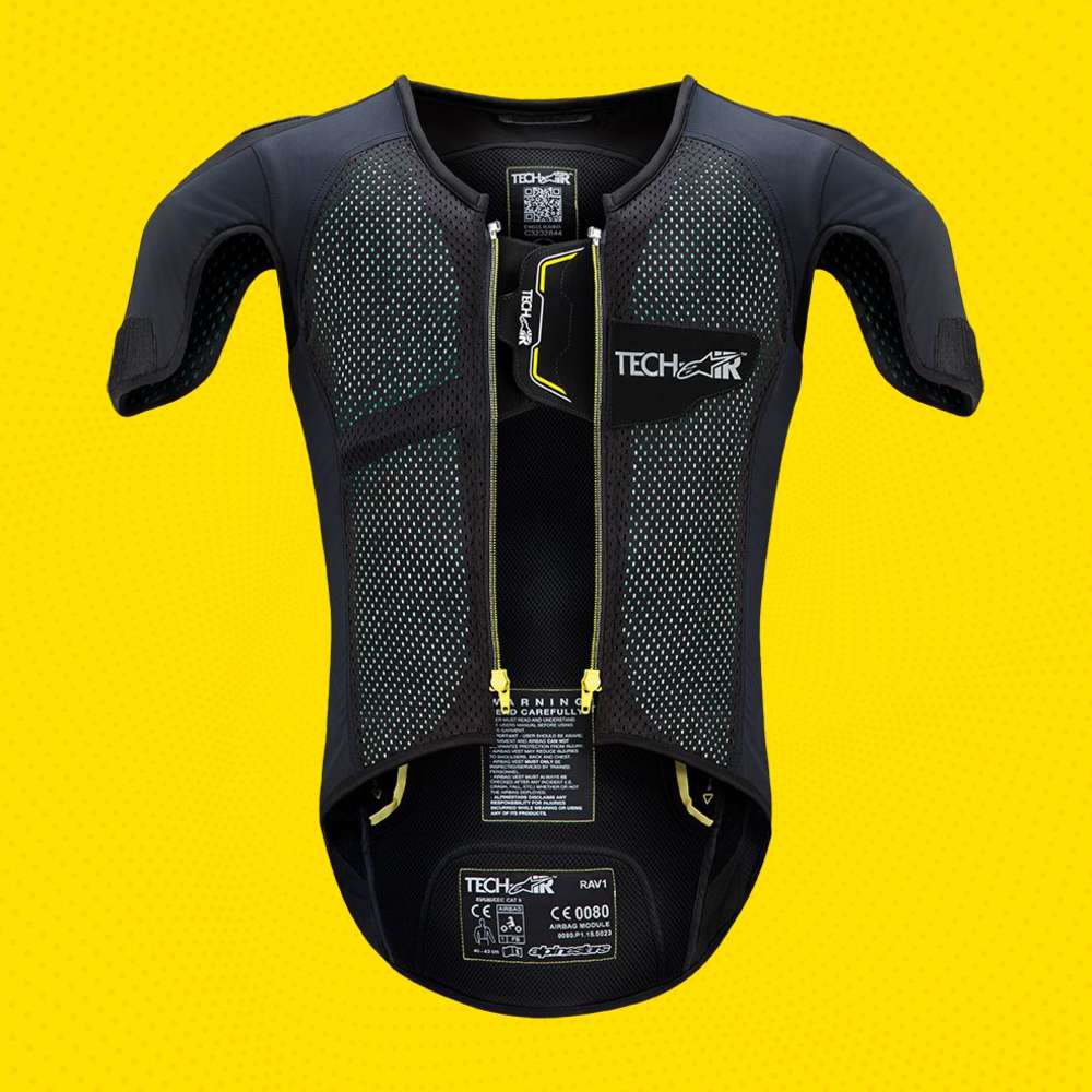 Die Airbag-Weste Tech-Air von Alpinestars, wie sie in vielen Kombis und Jacken eingesetzt wird.