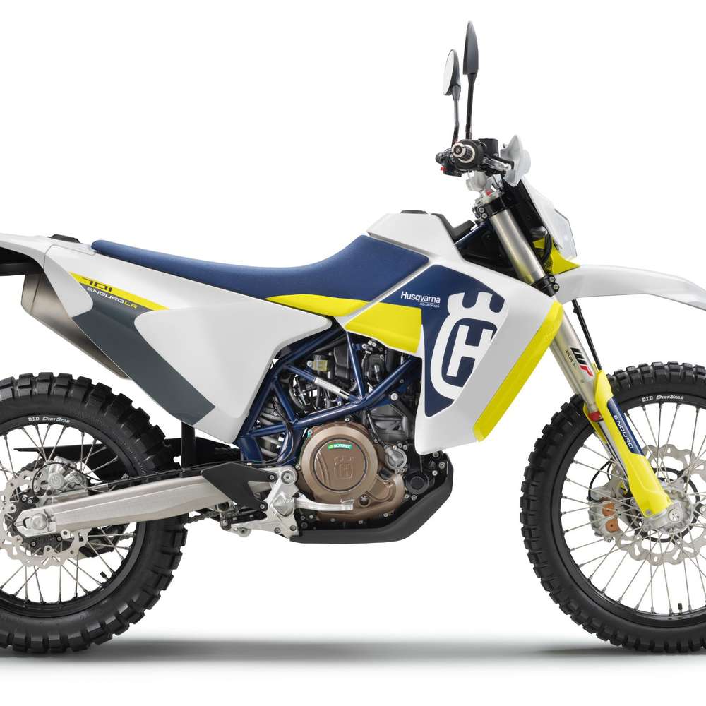 Rechte Seitenansicht der Husqvarna 701 Enduro LR Modelljahr 2020
