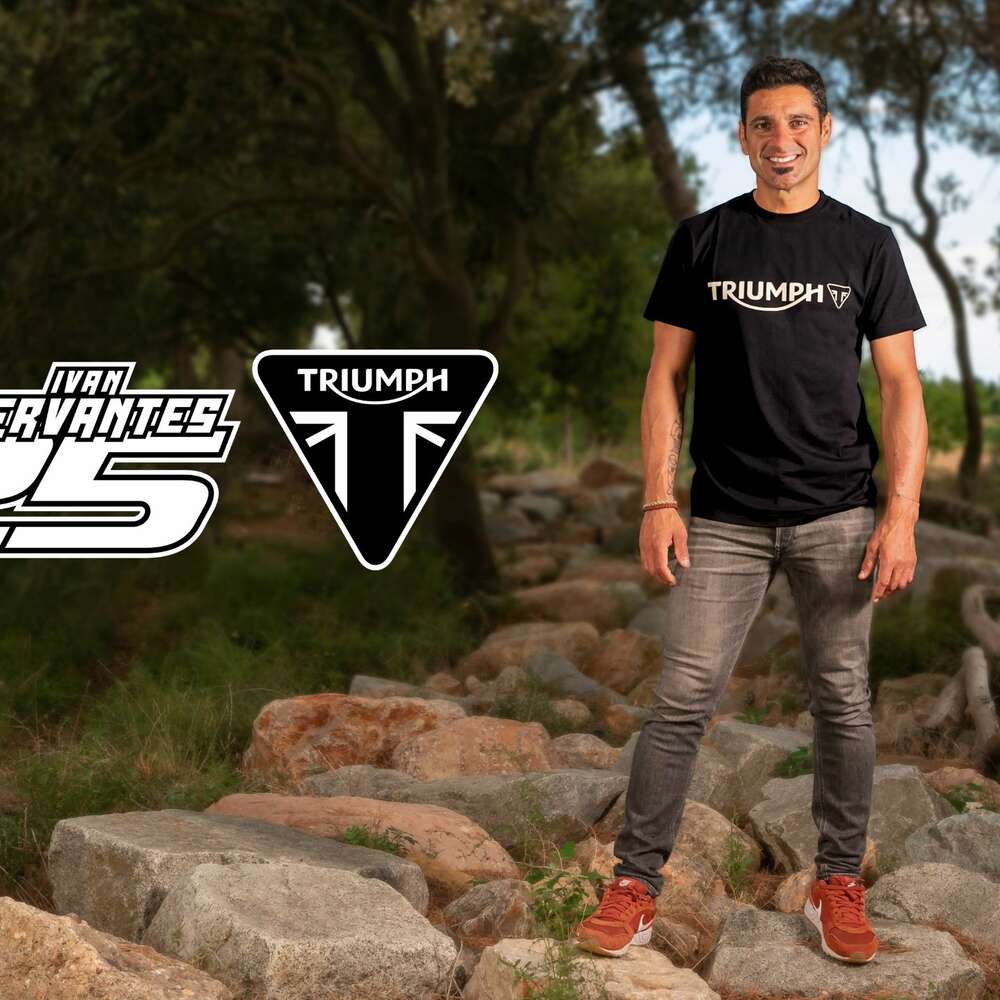 Triumph Enduro Entwicklungsfahrer Ivan Cervantes