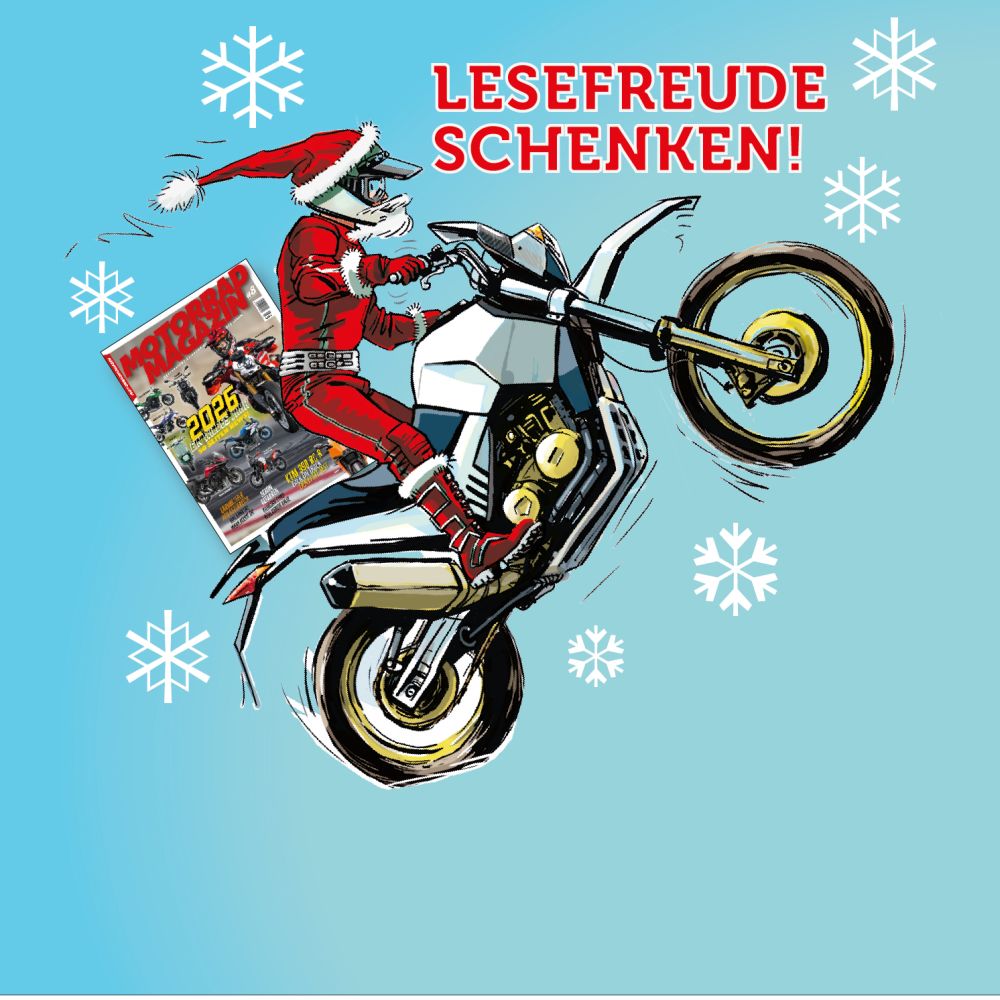 Motorradmagazin 8/25 Weihnachten Abo