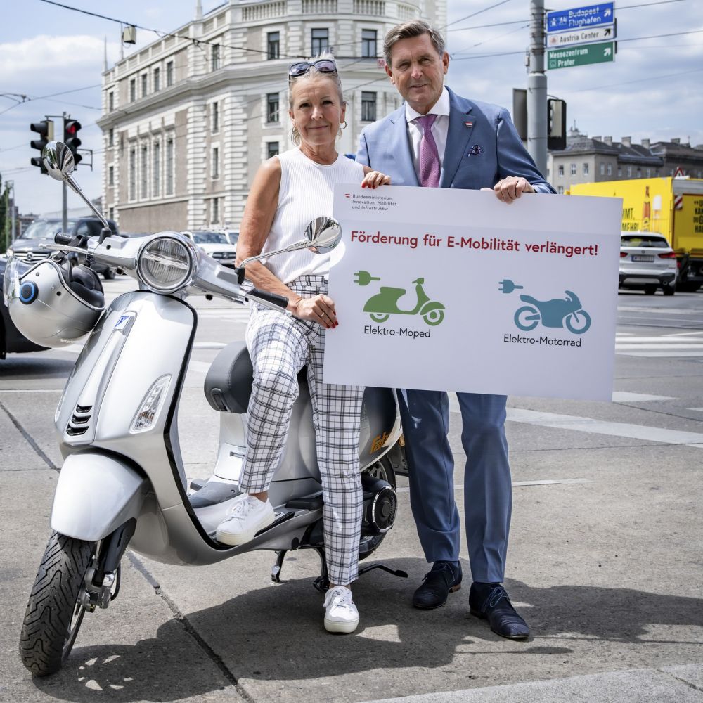 Karin Munk und Mobilitätsminister Hanke