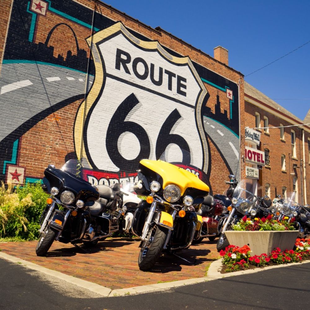 Mit Harleys auf der Route 66