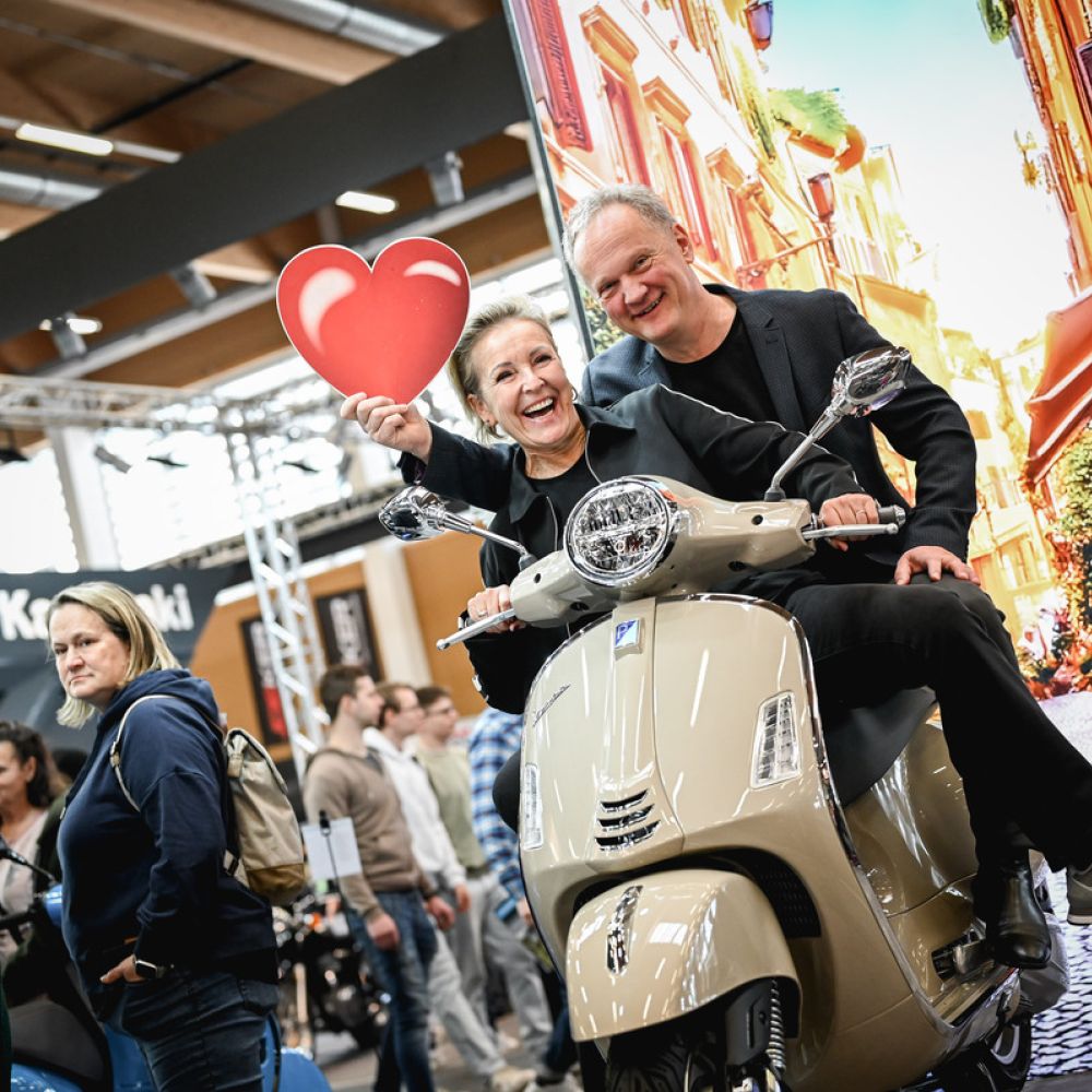 Vespa auf der moto-austria zu bestaunen