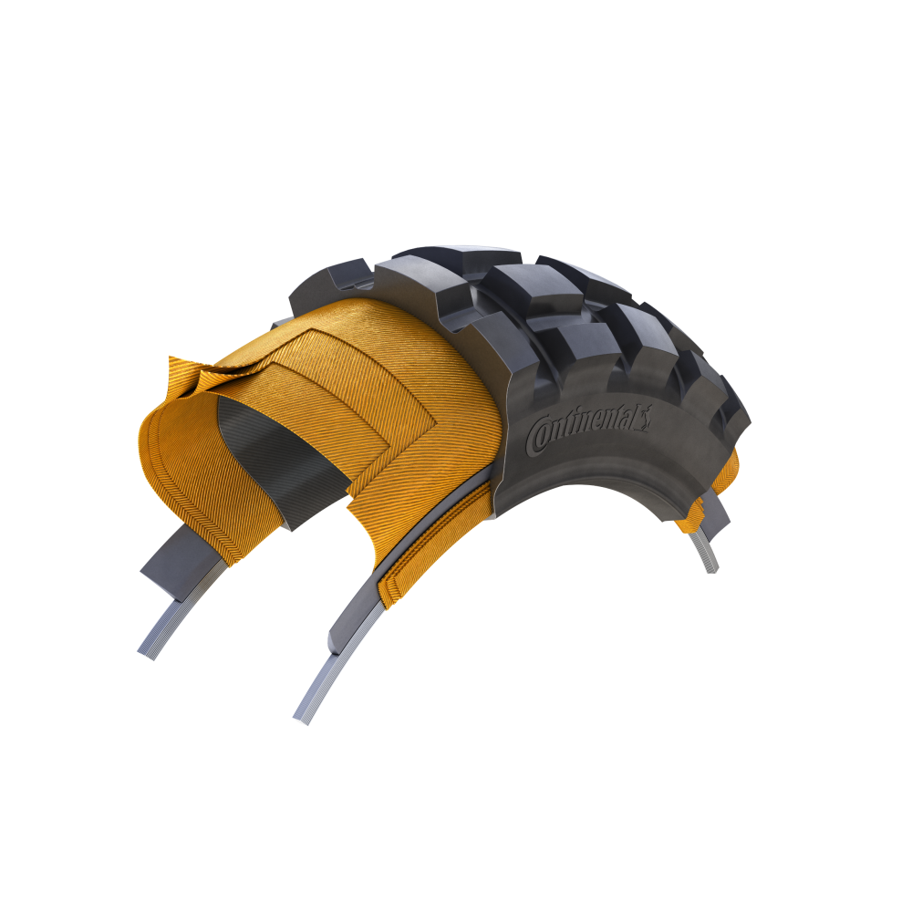 Aufbau eines Diagonalreifens von Conti