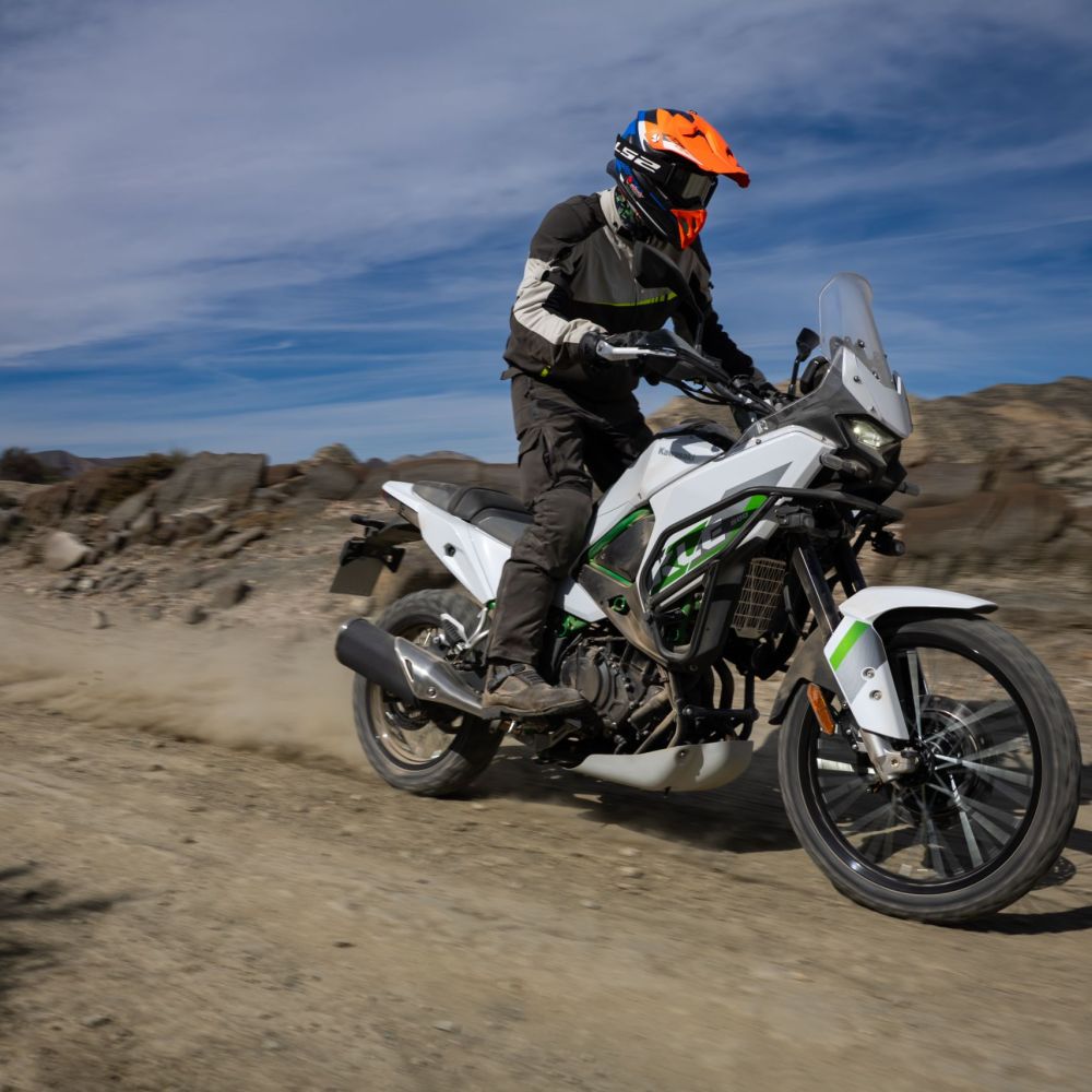 Kawasaki KLE500 im Gelände