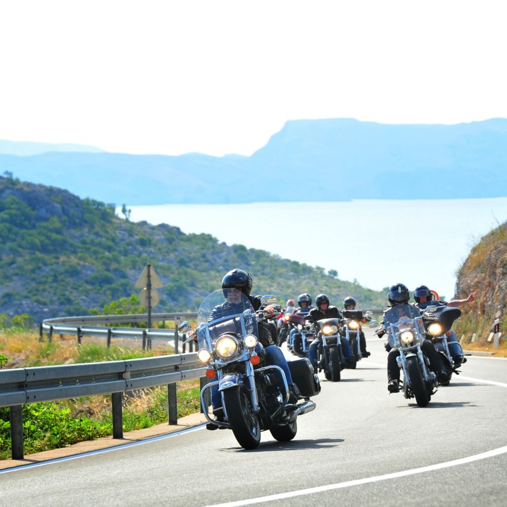 Mit Harleys an der kroatischen Küste