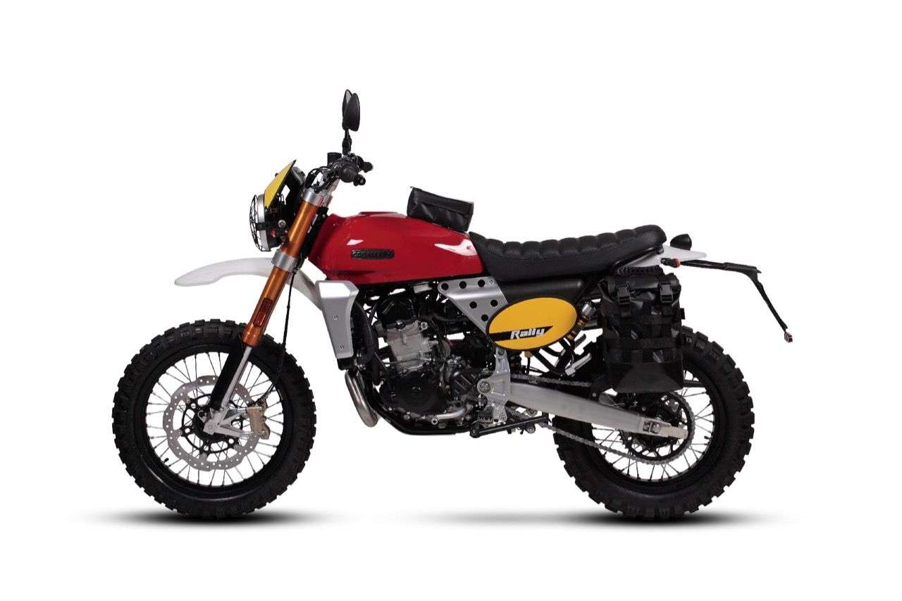 Fantic Caballero Rally 500 mit Zubehör: Sehr fesch das alles.