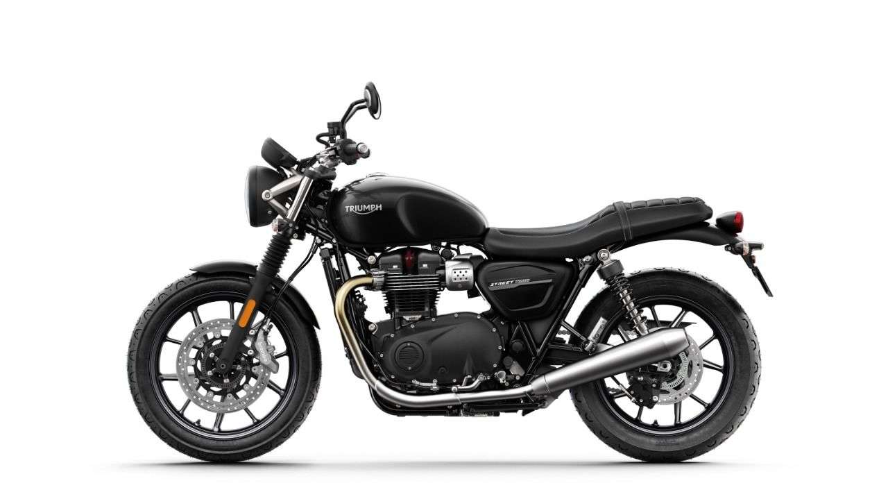 Simplifikationen. Hier steht nichts als ein Motorrad.