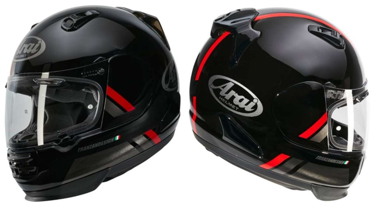Arai Rebel Special Red: Noch weniger Design als der Blaze, aber genau auf den Punkt, oder eher auf den Strich.