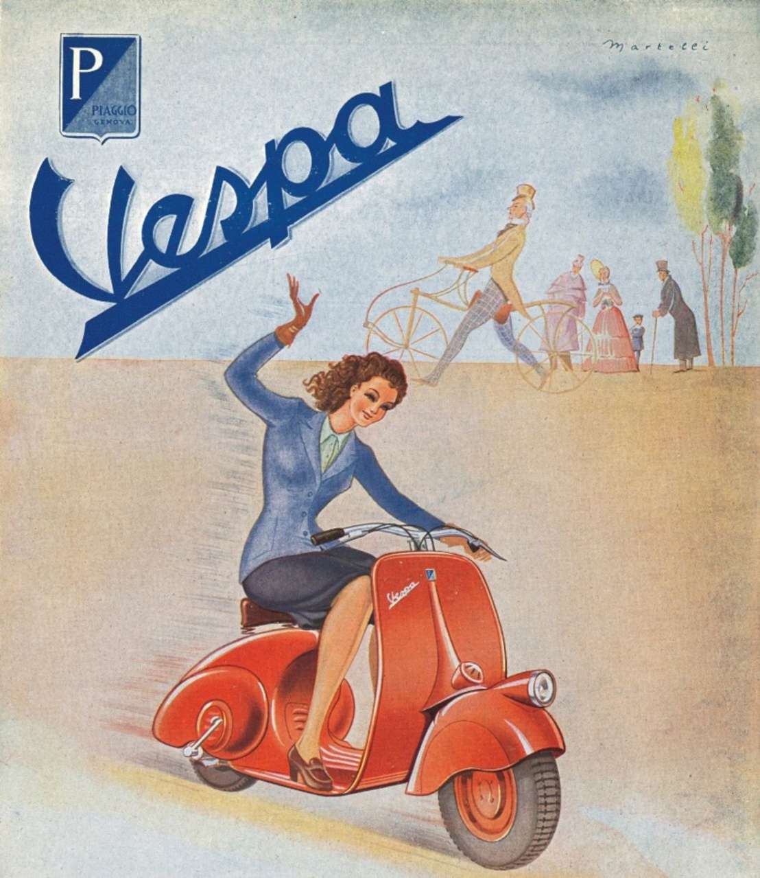 Eine der ersten Werbeplakate aus dem Jahr 1946