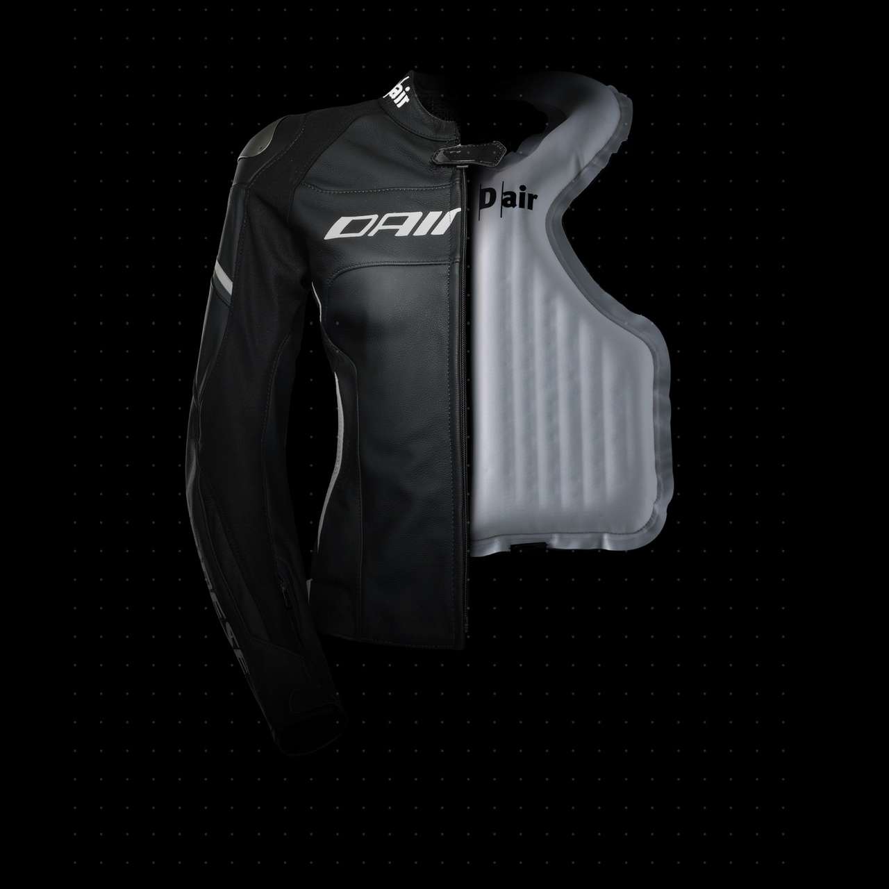 Dainese Racing 3 D-air Lady: Sportlich geschnittene Lederjacke mit schützendem Airbag.