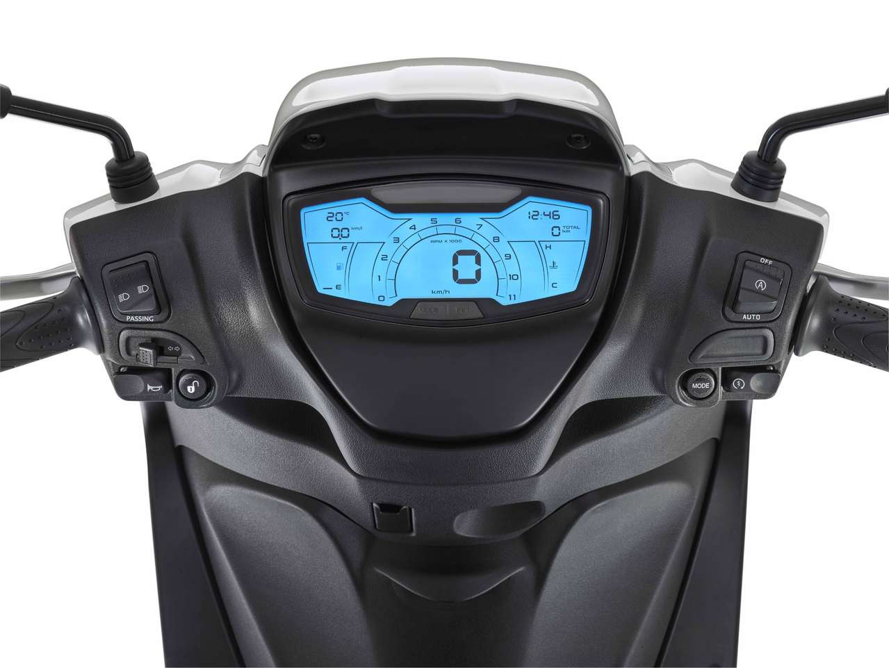 Neues LC-Display am Medley, Start-Stopp-Automatik serienmäßig