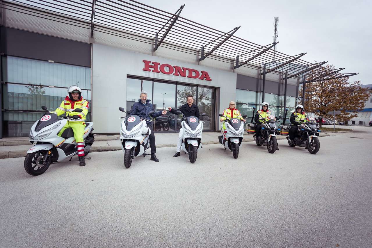 4 Honda PCX125 für den Wiener Samariterbund