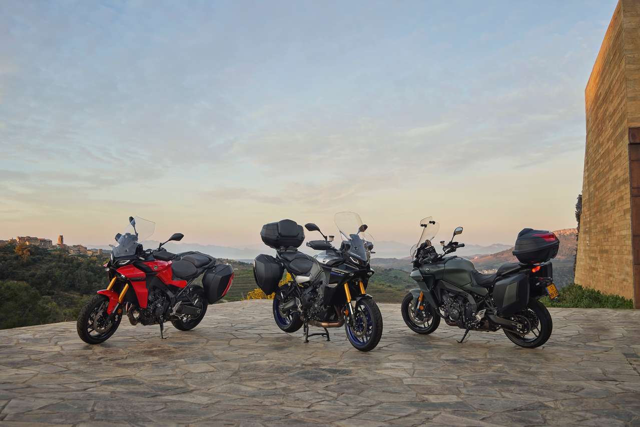 Yamaha Tracer 9/GT mit Original-Zubehör.