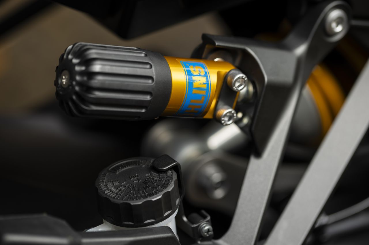 sowie das Öhlins S46 Federbein