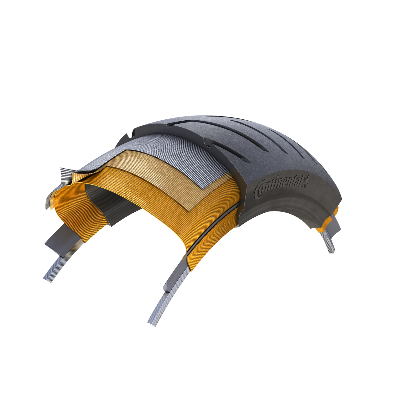 Aufbau eines Radialreifens von Conti